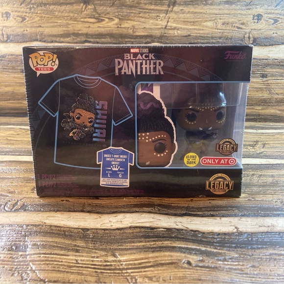 Black Panther Shuri Funco Pop tee and bobble head - Picture 1 of 8